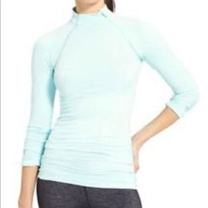Athleta Finish Fast Asymetrical Mock Turtleneck XS